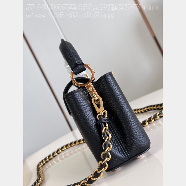 Buy Outlet Replicas Louis Vuitton Capucines M48865 Black Bag