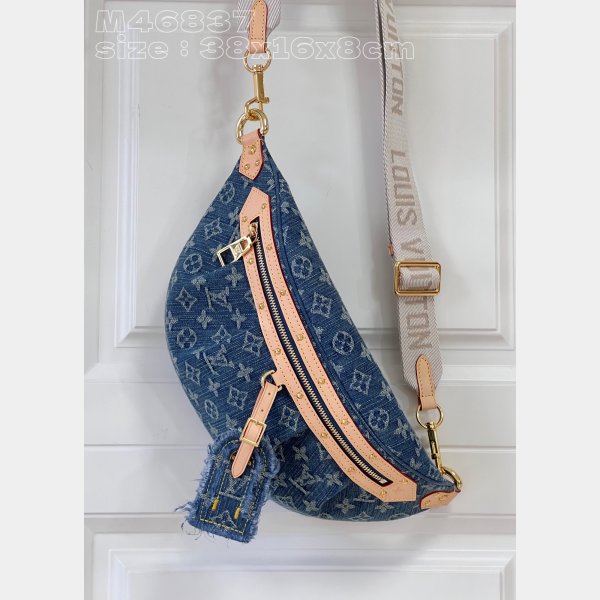 High Rise Monogram Denim M46837 Designer Louis Vuitton Copy Bag