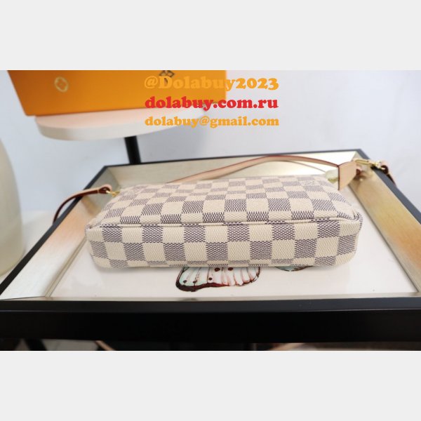 Cheap Auth Louis Vuittons Damier Pochette Accessoires M41207 Bag