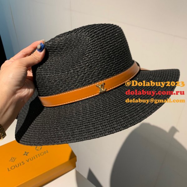 Fashion Louis Vuitton Beach classic straw hat