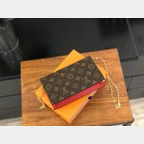 Louis Vuitton Best Flore Chain Wallet Monogram M67405 Brown