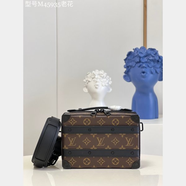 Perfect Louis Vuitton AAA M45935 Handle Soft Trunk Monogram Macassar Canvas