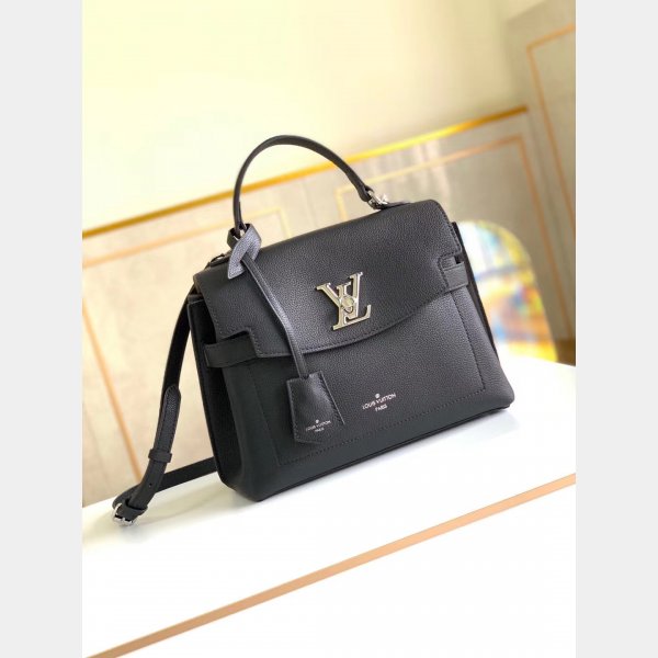 Luxury Louis Vuitton Lockme Ever BB Lockme Leather M53937 Black