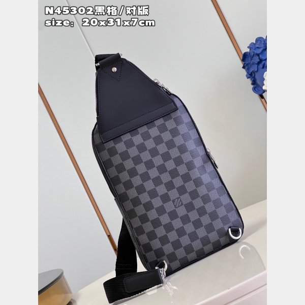 Louis Vuittons Wholesale N45302 Avenue Slingbag Damier Graphite Bag