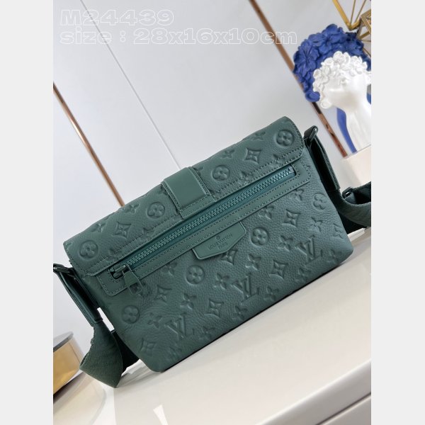 S-Cape Messenger Taurillon M24439 Green LV Knockoff Men Bags