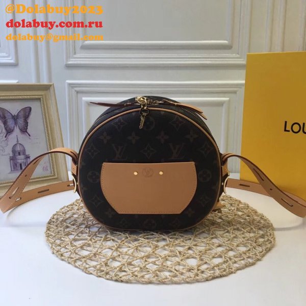 Designer Louis Vuitton Boite Chapeau Souple MM Monogram M52294 Brown