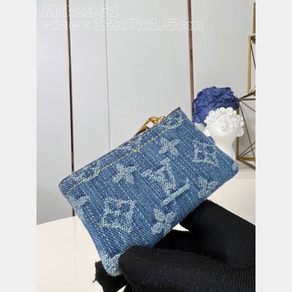 Designer Key Pouch Monogram Denim M82961 Replica Louis Vuitton Bag