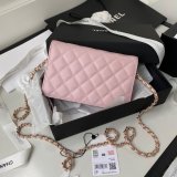 Designer Replica UK AP2734 Flap Glass Pearls Lambskin Bag