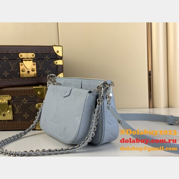 Louis Vuitton Knockoff Top M47173 Multi Pochette Blue Bag