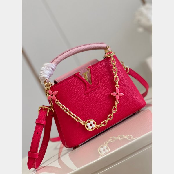 Perfect Fake Louis Vuitton Capucines Red M20845 UK Shop