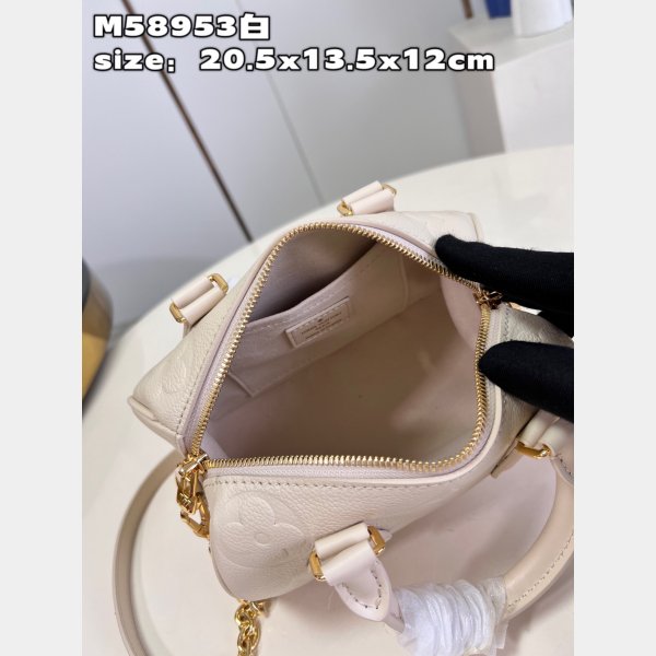 Speedy Replica LV Bandouliere 20 Creme The Best Quality Bag