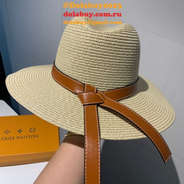 Fashion Louis Vuitton Beach classic straw hat