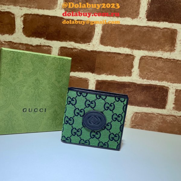 Rose/Blue Gucci Replica GG Multicolor wallet in multicolor canvas