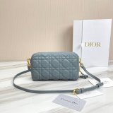 High Quality Dior Caro Bag Brown Supple Cannage Calfskin