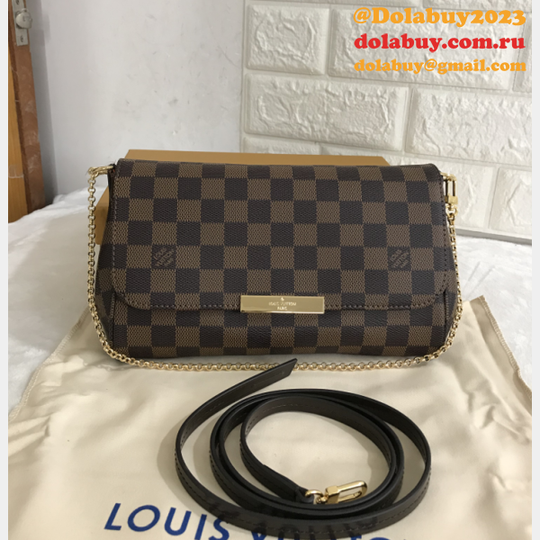 Louis Vuitton Replica Favorite MM Damier Ebene Bag