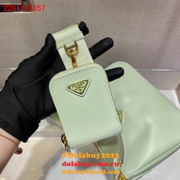 Replica Prada Handbags Cheap Highest Quality For Leather Hobo Re-Edition You