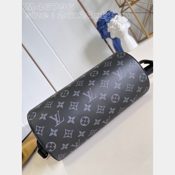 Soft Polochon M46796 Monogram Eclipse Replicas Louis Vuitton Bag