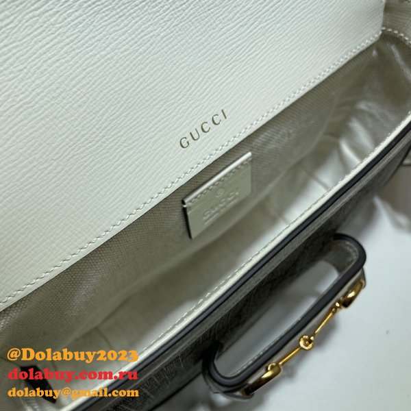 Gucci Replicas Horsebit 1955 mini bag white