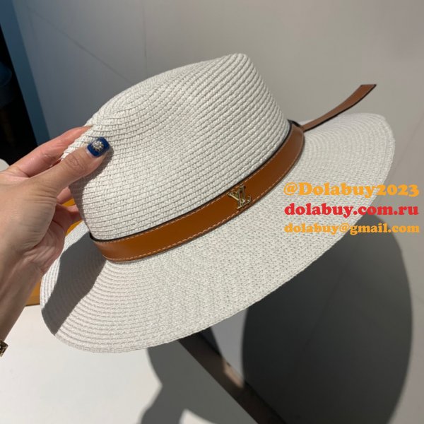 Fashion Louis Vuitton Beach classic straw hat