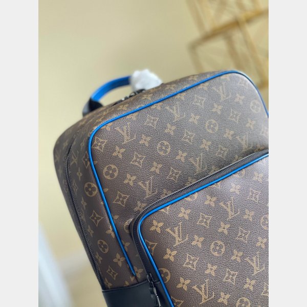 Fashion Louis Vuitton Fake M45335 Dean Backpack Monogram Macassar Canvas