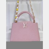 Pink White M48865 Flower Chain Knockoff The Capucines Replica LV Bag