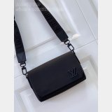 Takeoff Messenger PM 1:1 Mirror LV Aerogram M24769 Black Men Fake Bag