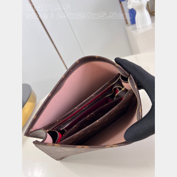 High Quality Trio Toilet Pouch LV M47195 Replica Handbags Online Sale