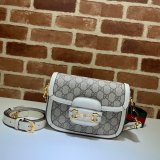 Gucci Replicas Horsebit 1955 mini bag white