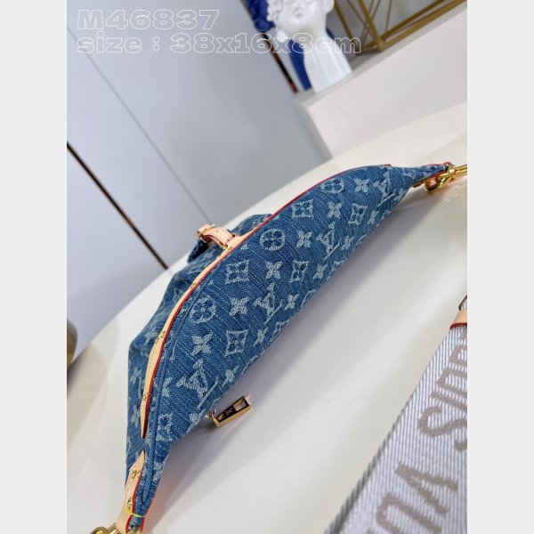 High Rise Monogram Denim M46837 Designer Louis Vuitton Copy Bag