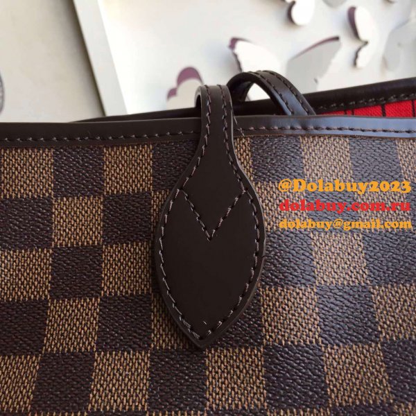 Replica Louis Vuitton Wholesale Neverfull MM Damier Ebene N41358 Brown