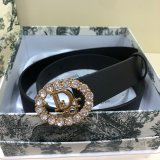 Wholesale Christian Dior AAA Belts 30mm Black Replica