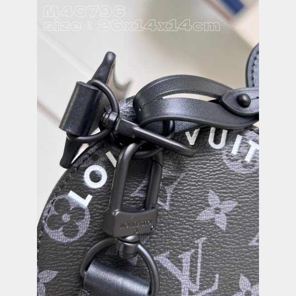 Soft Polochon M46796 Monogram Eclipse Replicas Louis Vuitton Bag