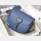 Replica High Quality Dior Bobby Bag Blue Box Calfskin