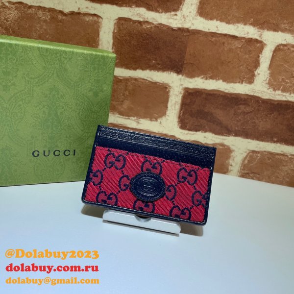 UK Gucci High Quality 659601 GG Multicolor card case wallet