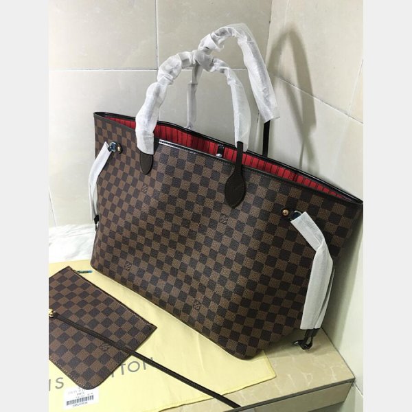 AAA+ Louis Vuitton Wholesale Neverfull GM Damier Ebene N41357 Brown