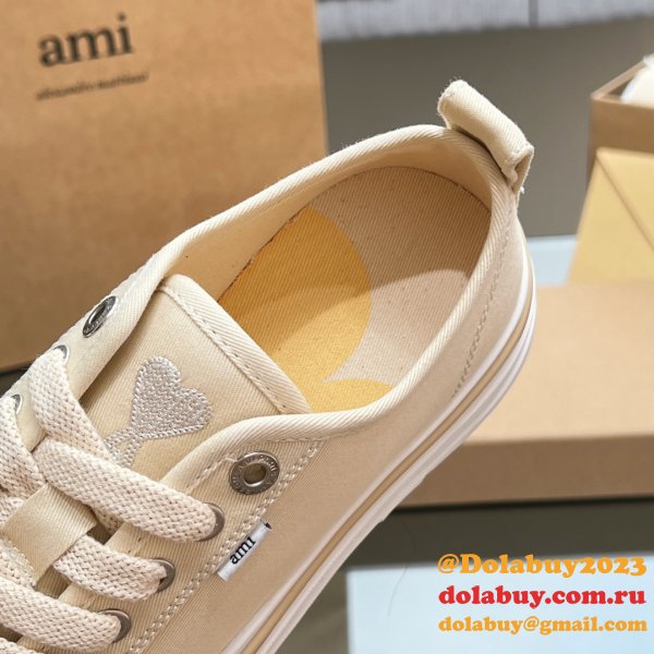 Ami Paris High Quality Platform Tpu Canvas Replica Shoes