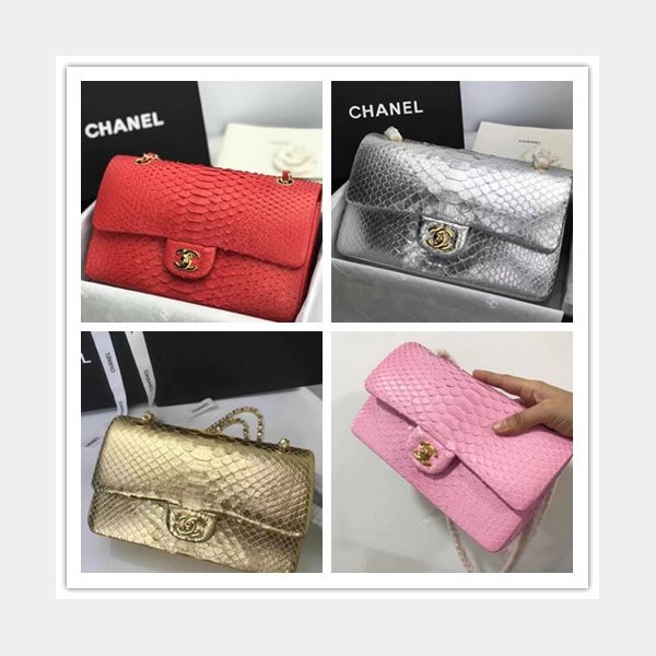 AAA+ Perfect CC flap handbag snake skin 25.5cm