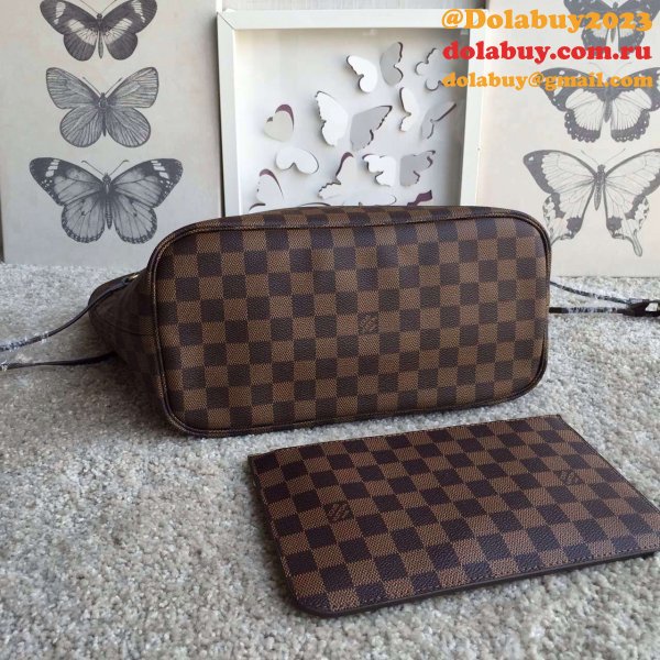 Replica Louis Vuitton Wholesale Neverfull MM Damier Ebene N41358 Brown