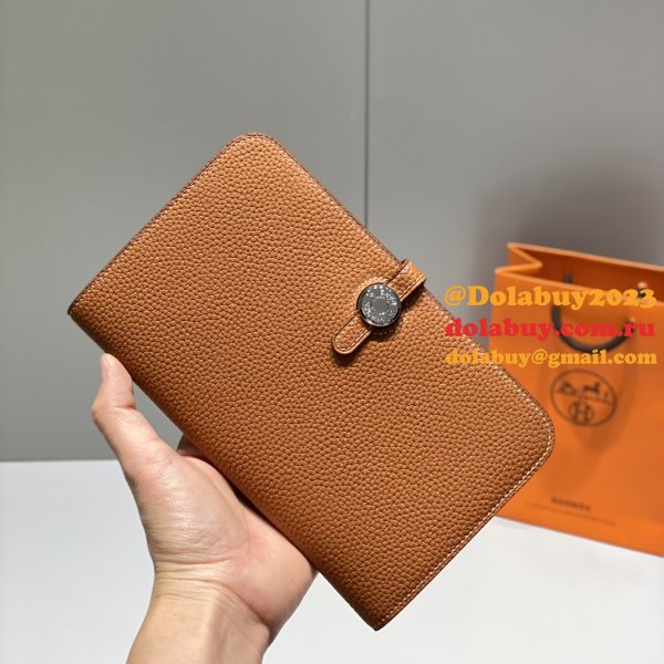 Luxury 1:1 Mirror Hermes Togo Passport Holder