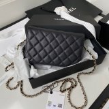 Designer Replica UK AP2734 Flap Glass Pearls Lambskin Bag