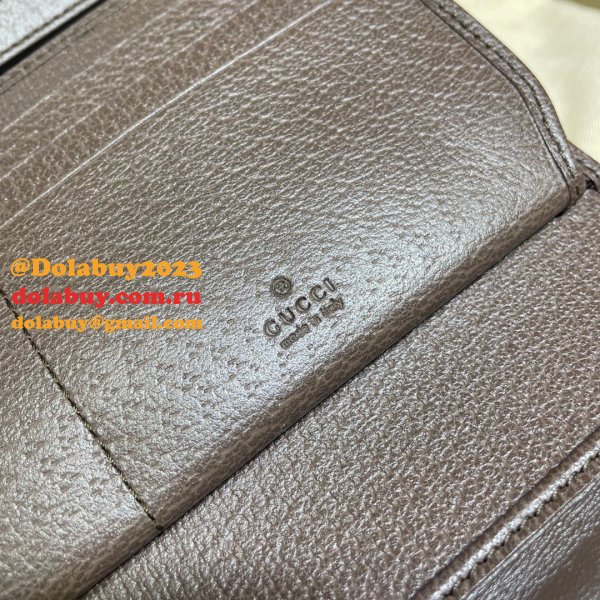 Gucci GG Supreme Replica 645082 Ophidia Mini Bag In Beige & Ebony