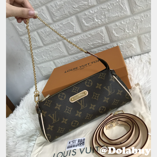 Louis Vuitton EVA Clutch Monogram in Brown Fake M95567 Bag