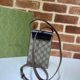 Replica Best Gucci 658229 Padlock mini bag in beige and ebony GG Supreme