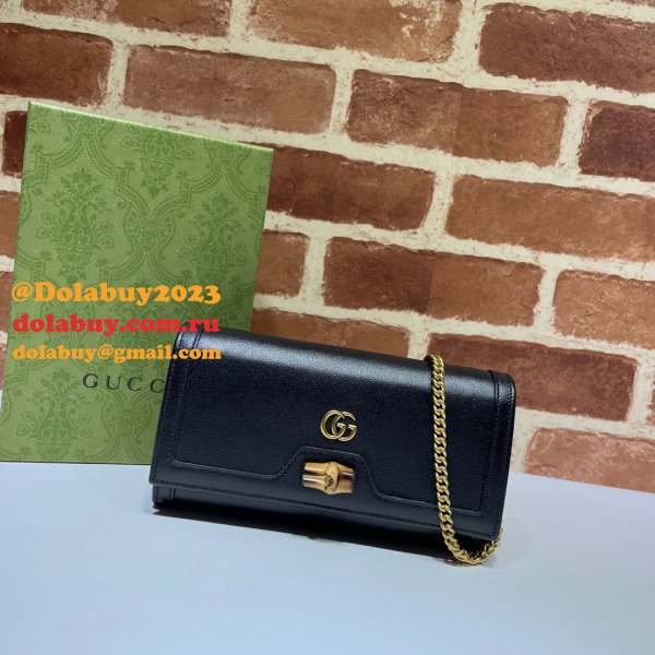 Gucci AAA+ 658243 Diana chain wallet Replica leather Fashion