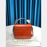 Designer Chloé Luxury 6030 C Bag In Embossed Croco Effect