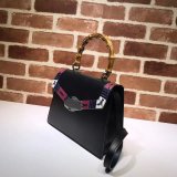 Best Gucci Replicas Lilith Top Handle Bag Leather 453751 Snakeskin Small