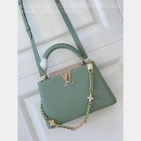 Louis Vuitton Replica Capucines Python Handle M48865 Avocado Green Bag