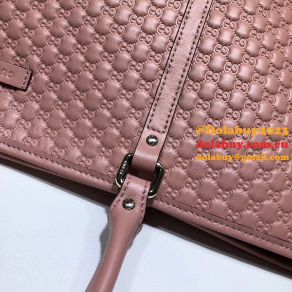 Replicas Gucci 449647 Luxury Leather Micro GG Guccissima