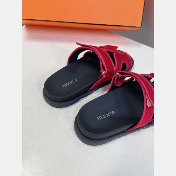 Luxury 2024 Hermes Replica Chypre Sandal High Quality Shoes