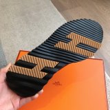 Top Quality hermes men Bouncing leather sneaker